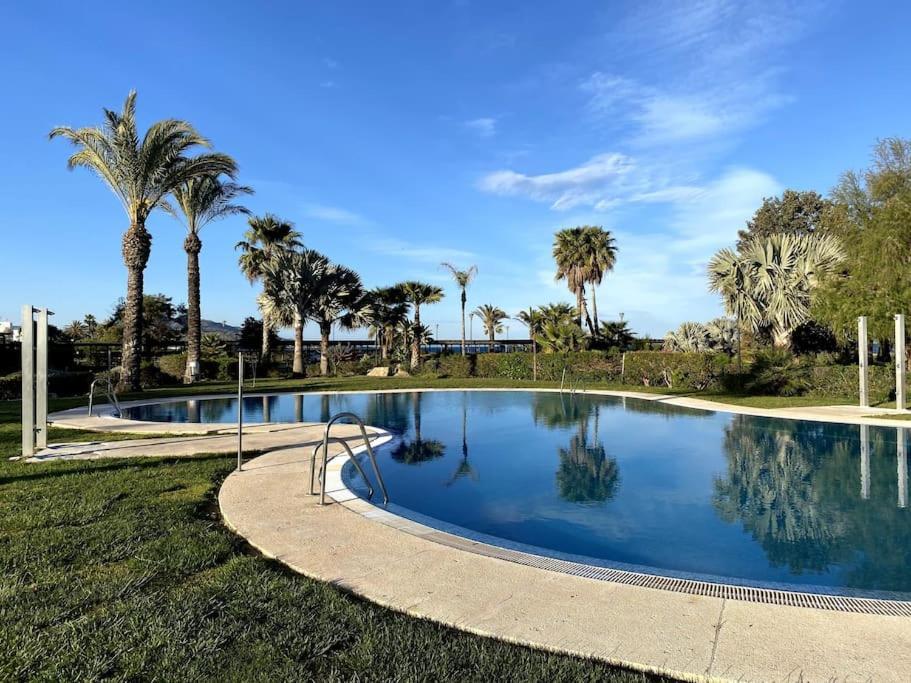 Vive Vera Rentals - Atico En 1º Linea Con Vistas Al Mar Bagian luar foto